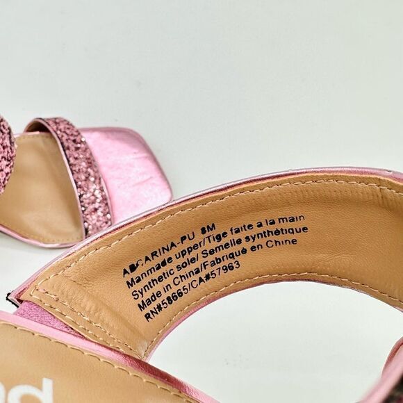 Abound Carina Glitter Sandals in Pink Crayon Glitter - Picture 3 of 7